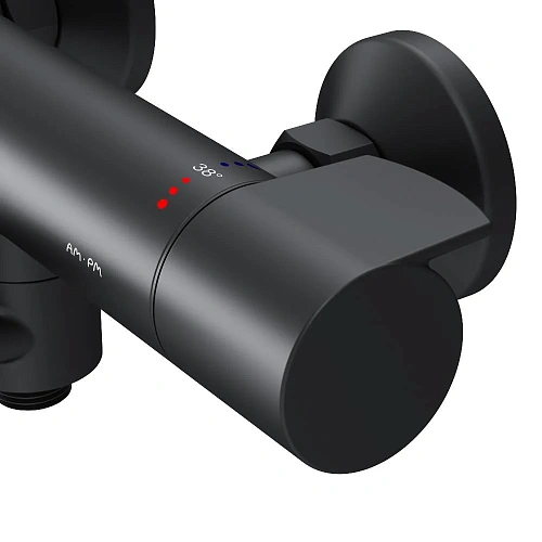 Смеситель для душа AM.PM X-Joy F85A50022 с термостатом, черный Смеситель для душа AM.PM X-Joy F85A50022 с термостатом, черный