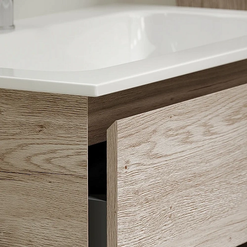 Тумба под раковину Sancos Marmi 1.0 MR1.0100LEG левая, 995х445х520, дуб галифакс натуральный, подвесная Тумба под раковину Sancos Marmi 1.0 MR1.0100LEG левая, 995х445х520, дуб галифакс натуральный, подвесная