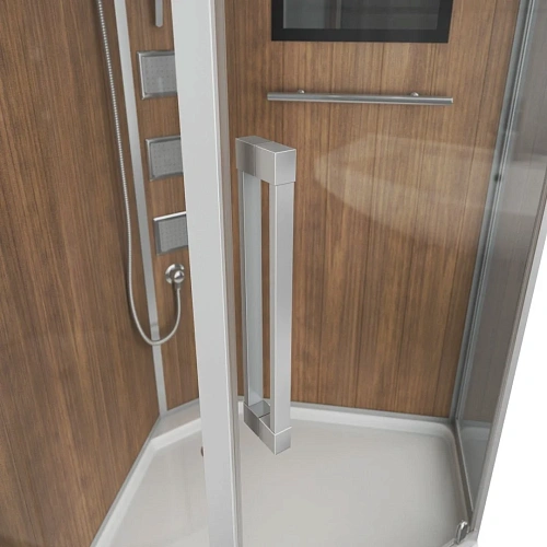 Душевая кабина Niagara Luxe NG-7717WD (1000x1000х2150) низкий поддон стенки деревянные Душевая кабина Niagara Luxe NG-7717WD (1000x1000х2150) низкий поддон стенки деревянные