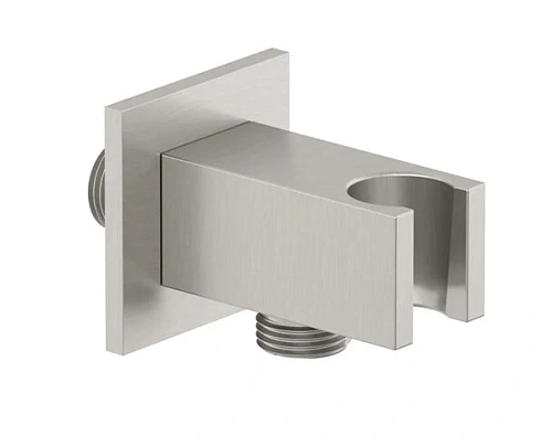 Шланговое подключение Kludi A QA 65569N5-00 с держателем для душа брашированный никель Шланговое подключение Kludi A QA 65569N5-00 с держателем для душа брашированный никель