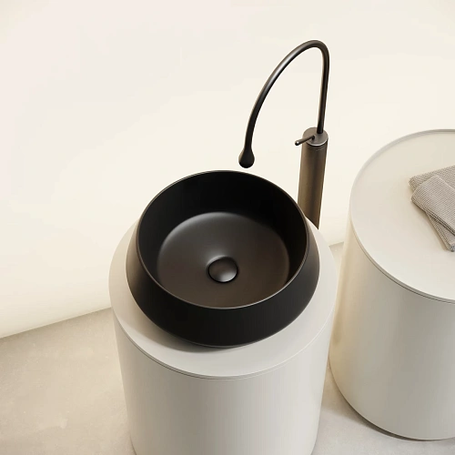 Раковина Ceramica Nova Maya CN12004MB накладная круглая 400x400x140 черный матовый Раковина Ceramica Nova Maya CN12004MB накладная круглая 400x400x140 черный матовый