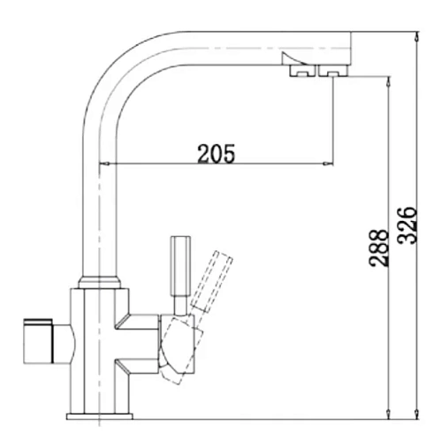 Смеситель для кухни Kaiser Decor 40144-7 ORA Смеситель для кухни Kaiser Decor 40144-7 ORA