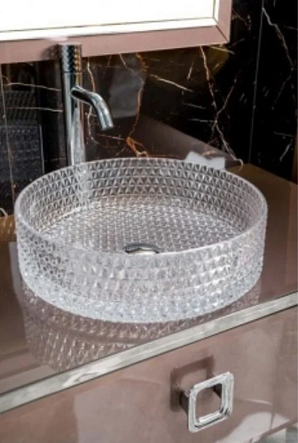 Столешница Boheme Lucido стекло 100см прямая Лиловый 853-100-PU Столешница Boheme Lucido стекло 100см прямая Лиловый 853-100-PU