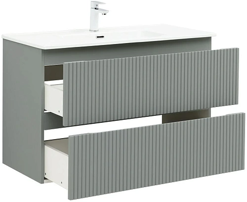 Тумба под раковину Aquanet Джейн Flat 100 мисти грин 00335436 подвесная Тумба под раковину Aquanet Джейн Flat 100 мисти грин 00335436 подвесная