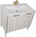 Тумба под раковину Aquanet Паола 90 белый/золото 00186116 Тумба под раковину Aquanet Паола 90 белый/золото 00186116