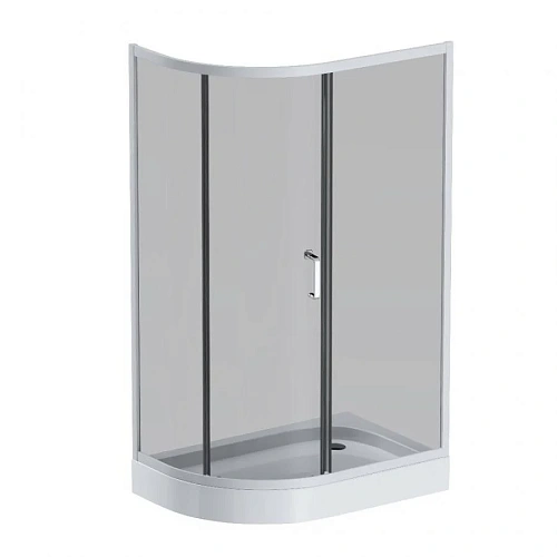 Душевой уголок AM.PM Like W83G-302U120CG64 Slide 120x80, стекло тонированное, профиль матовый серый Душевой уголок AM.PM Like W83G-302U120CG64 Slide 120x80, стекло тонированное, профиль матовый серый