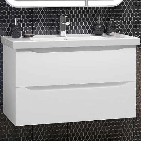 Тумба под раковину Opadiris Элеганс 90, белый матовый (под раковину CeraStyle FRAME 90) 00-00006896 Тумба под раковину Opadiris Элеганс 90, белый матовый (под раковину CeraStyle FRAME 90) 00-00006896