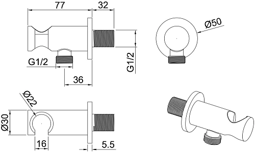 Душевой гарнитур Allen Brau Priority 5.31019-BN Душевой гарнитур Allen Brau Priority 5.31019-BN