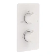 Смеситель для душа Boheme на 2 потребителя MATT WHITE с термостатом встраиваемый 134-2-MW белый Смеситель для душа Boheme на 2 потребителя MATT WHITE с термостатом встраиваемый 134-2-MW белый