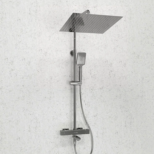Душевая система WasserKRAFT A199.119.126.010.CH Thermo с термостатом хром Душевая система WasserKRAFT A199.119.126.010.CH Thermo с термостатом хром