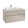 Картинка анонса товара «тумба под раковину villeroy &amp; boch collaro 100 см, с подсветкой c017l0vk»