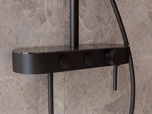 Душевая система Vincea VSFS-402MB, черный матовый Душевая система Vincea VSFS-402MB, черный матовый