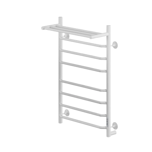 Полотенцесушитель электрическийкабельный Ника WAY-3 80/50 с полкой RAL9016 белый матовый U Полотенцесушитель электрическийкабельный Ника WAY-3 80/50 с полкой RAL9016 белый матовый U