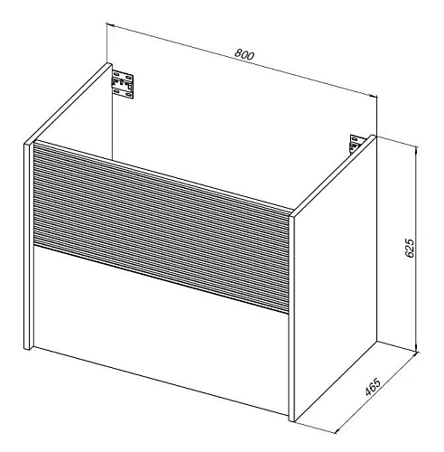 Тумба под раковину Aquanet Вита 80 белый матовый 00330475 подвесная Тумба под раковину Aquanet Вита 80 белый матовый 00330475 подвесная