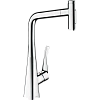 Смеситель для кухни Hansgrohe Metris Select M71 320 с вытяжным душем, 2jet 73820000, хром