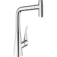 Смеситель для кухни Hansgrohe Metris Select M71 320 с вытяжным душем, 2jet 73820000, хром Смеситель для кухни Hansgrohe Metris Select M71 320 с вытяжным душем, 2jet 73820000, хром