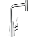 Смеситель для кухни Hansgrohe Metris Select M71 320 с вытяжным душем, 2jet 73820000, хром Смеситель для кухни Hansgrohe Metris Select M71 320 с вытяжным душем, 2jet 73820000, хром