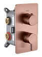 Смеситель для душа Boheme CELL 135-3-CB встраиваемый Copper Brushed