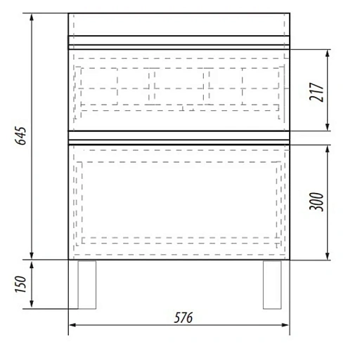 Тумба под раковину DREJA GRACE PLUS, 60 см, подвесная/напольная, 2 ящика, с опорами, белый глянец 99 99.0904 Тумба под раковину DREJA GRACE PLUS, 60 см, подвесная/напольная, 2 ящика, с опорами, белый глянец 99 99.0904