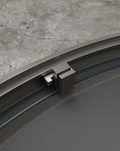 Душевой уголок CEZARES MOLVENO-R-1-90-C-GM-IV цвет профиля оружейная сталь стекло прозрачное 900x900 мм Душевой уголок CEZARES MOLVENO-R-1-90-C-GM-IV цвет профиля оружейная сталь стекло прозрачное 900x900 мм