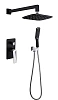 Душевая система Boheme Venturo черный хром 374-B встраиваемая