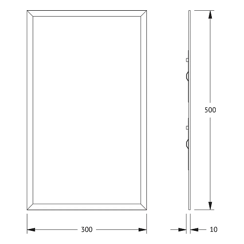 Зеркало Evoform Comfort BY 0904 30 х 50 см с фацетом 15 мм Зеркало Evoform Comfort BY 0904 30 х 50 см с фацетом 15 мм