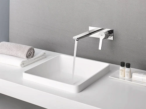 Смеситель для раковины GROHE Lineare New на 2 отверстия, настенный монтаж, хром (23444001) внешняя ч Смеситель для раковины GROHE Lineare New на 2 отверстия, настенный монтаж, хром (23444001) внешняя ч