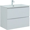 Тумба с раковиной Aquanet Джейн 80 00332544 белый матовый
