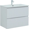Тумба с раковиной Aquanet Джейн 80 00332544 белый матовый Тумба с раковиной Aquanet Джейн 80 00332544 белый матовый