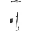 Душевая система BERGES NARDIS 2S BLACK, черный матовый встраиваемая 071002