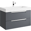 Картинка анонса товара «тумба под раковину aqwella cube 70 cub0109gr подвесная серая»