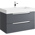 Тумба под раковину Aqwella Cube 70 CUB0109GR подвесная серая Тумба под раковину Aqwella Cube 70 CUB0109GR подвесная серая
