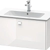 Тумба под раковину Duravit Brioso BR400202222 подвесная 82 см белый глянцевый Тумба под раковину Duravit Brioso BR400202222 подвесная 82 см белый глянцевый