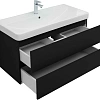 Тумба под раковину Aquanet Вега 2.0 100 черный 00337951 подвесная Тумба под раковину Aquanet Вега 2.0 100 черный 00337951 подвесная