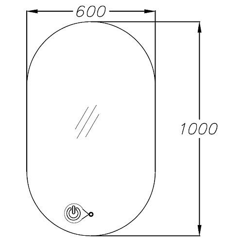 Зеркало Opadiris Ибица 1000х600 00-00006614 Зеркало Opadiris Ибица 1000х600 00-00006614