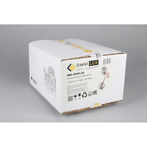 Светильник настенный (Бра) Omnilux Pozzallo OML-93401-02 Светильник настенный (Бра) Omnilux Pozzallo OML-93401-02