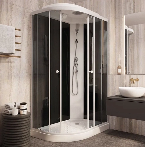 Душевая кабина Parly EC1231R 1200x800 профиль белый, стекло тонированное Душевая кабина Parly EC1231R 1200x800 профиль белый, стекло тонированное