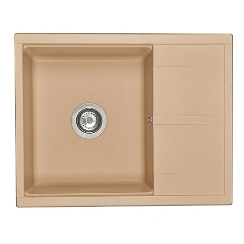 Кухонная мойка Aquaton Делия 65 1A718632DE260 из литого мрамора, латте Кухонная мойка Aquaton Делия 65 1A718632DE260 из литого мрамора, латте