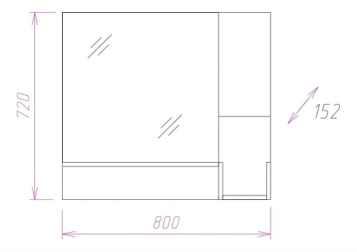 Зеркальный шкаф Onika САНТОРИНИ 80.00 дуб белый крафт 208089 Зеркальный шкаф Onika САНТОРИНИ 80.00 дуб белый крафт 208089