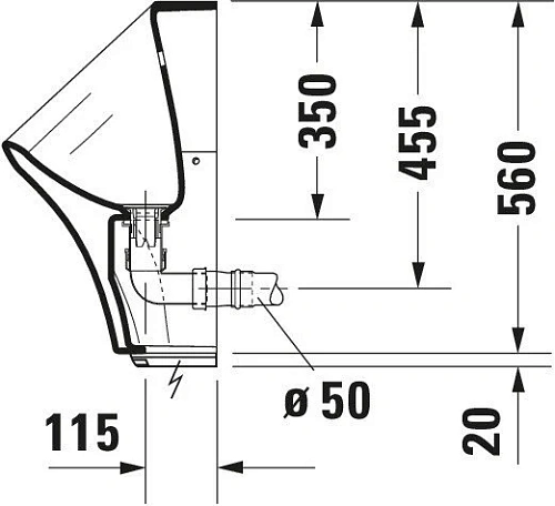 Писсуар Duravit DuraStyle 2806310007 30 см белый Писсуар Duravit DuraStyle 2806310007 30 см белый