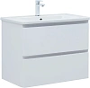Тумба под раковину Aquanet Эмбер 80 белый матовый 00330467 напольная/подвесная
