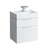 Картинка анонса товара «тумба под раковину laufen kartell by laufen 0756.2 (4.0756.2.033.631.1) 595x455x617мм, белая глянцев»