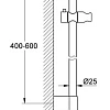 Душевая штанга GROHE Power&Soul 600 мм, хром (27784000) Душевая штанга GROHE Power&Soul 600 мм, хром (27784000)