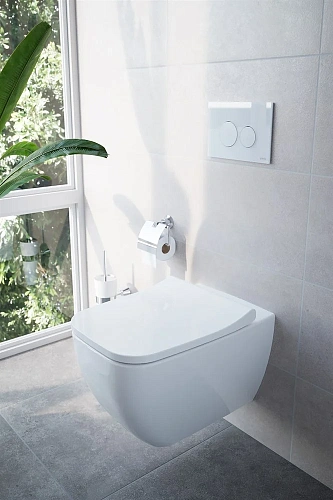 Комплект Унитаз подвесной VitrA Shift 7742B003-0075 тонкая крышка с микролифтом + Система инсталляци 555438 Комплект Унитаз подвесной VitrA Shift 7742B003-0075 тонкая крышка с микролифтом + Система инсталляци 555438