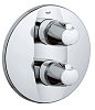 Картинка анонса товара «смеситель для душа grohe grohtherm 3000, хром (19255000) внешняя часть термостата»