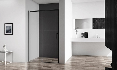 Душевая дверь BelBagno ACQUA-BF-1-140-C-NERO Душевая дверь BelBagno ACQUA-BF-1-140-C-NERO