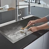 Кухонная мойка GROHE K800, нержавеющая сталь (31584SD1) Кухонная мойка GROHE K800, нержавеющая сталь (31584SD1)