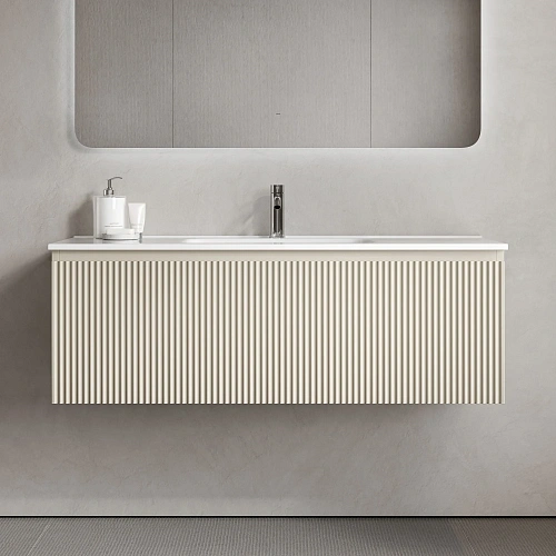 Тумба под раковину SANCOS Snob SNR1.0120CE R 1.0 1195х445х406 Beige Soft подвесная Тумба под раковину SANCOS Snob SNR1.0120CE R 1.0 1195х445х406 Beige Soft подвесная