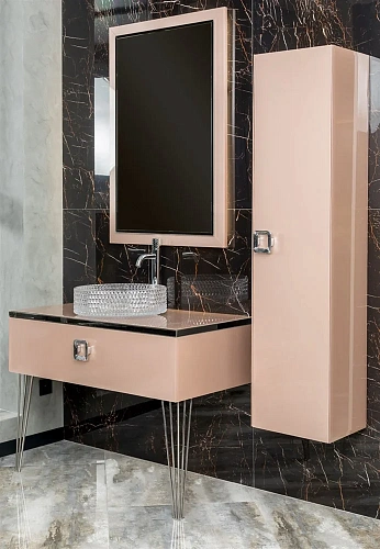 Шкаф-пенал Armadi Art LUCIDO 772-Rose пыльная роза Шкаф-пенал Armadi Art LUCIDO 772-Rose пыльная роза