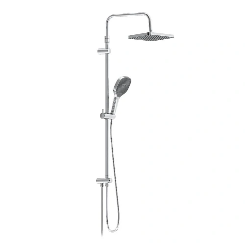 Душевая система Damixa Merkur 940000000 верхний душ 310x200 мм штанга 1050-1450, хром Душевая система Damixa Merkur 940000000 верхний душ 310x200 мм штанга 1050-1450, хром
